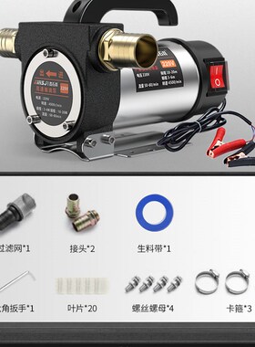 电动抽油泵12v24v通用220v柴油泵小型抽油机自吸泵加油神器加油机