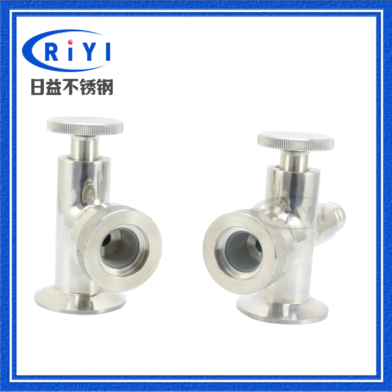 304食品c卫生级快装液位计水位计带玻璃管不锈钢护套取样阀液位阀