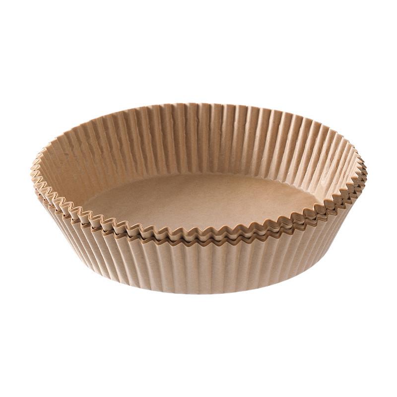 家用空气炸锅专用纸盘吸油硅油纸垫食品级烤箱烘焙烧烤工具纸托盘