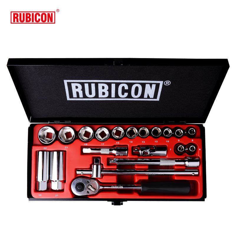 罗宾汉RUBICON 3/8套筒工具套装20件公制六角套筒组合 RSS-020