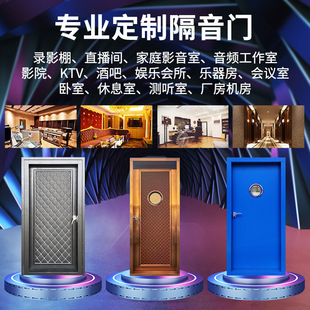 专业录音棚隔音门电视台机房酒吧影院影音室直播间ktv防火门钢制