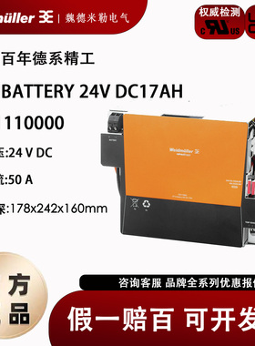 CP A BATTERY 24V DC17AH魏德米勒weidmueller1251110000全新原装