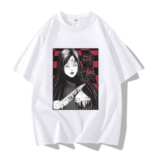 伊藤润二川上富江漫画tomie junji ito周边短袖T恤衣服半袖体恤衫