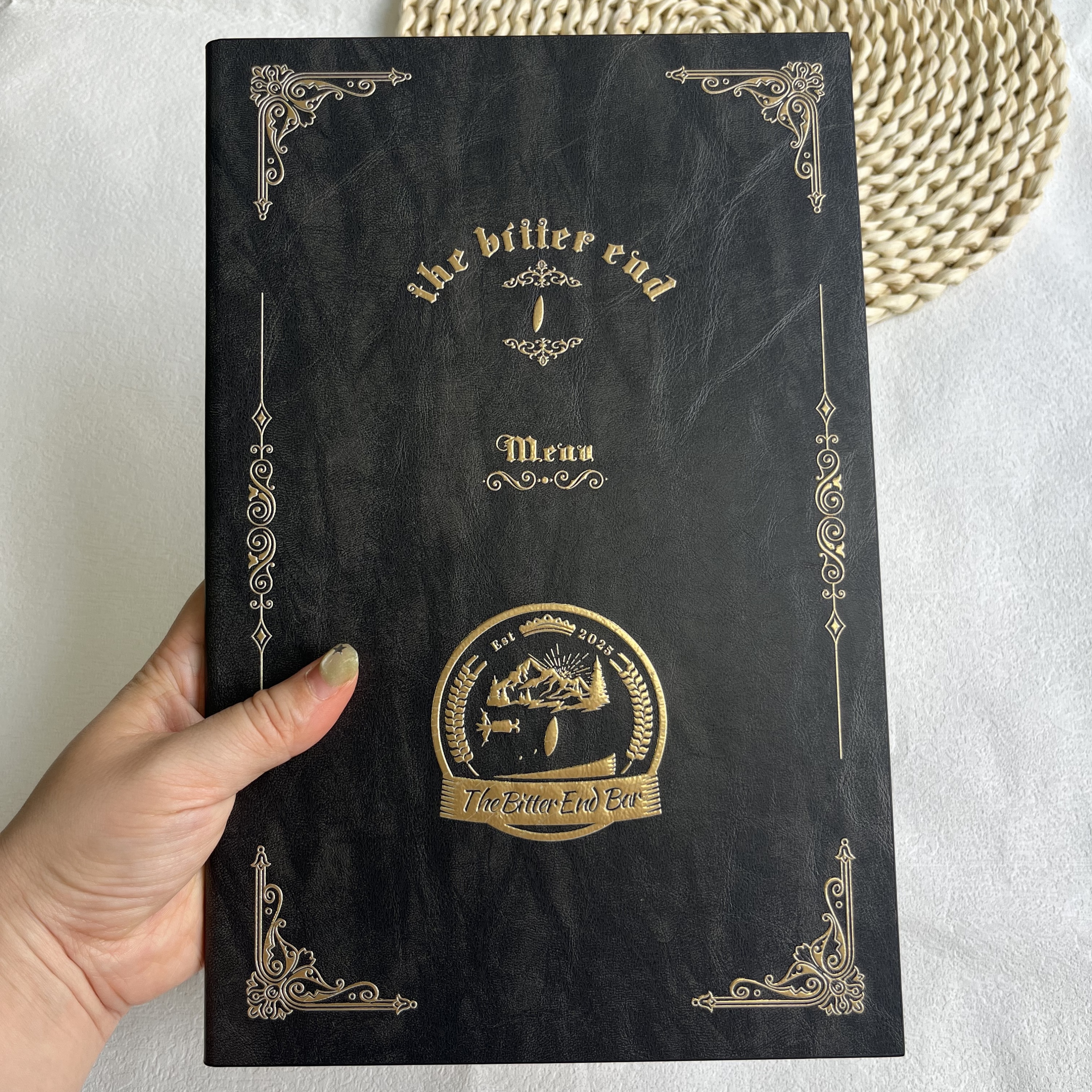 高档活页西餐价目表酒单菜谱菜牌威士忌鸡尾酒酒单设计制作打印