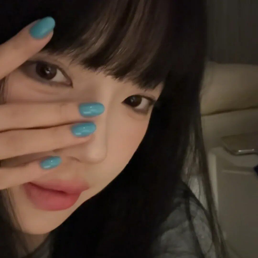 松石蓝手工穿戴甲美甲欧美日系纯色显白单色光疗假指甲贴片成品