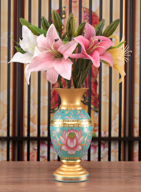 快速发货佛具用品套装家用花瓶圣水杯佛I前供佛供果盘供奉香薰炉