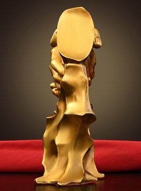 快速发货黄铜诚信摆件公司办公z书桌摆放店铺开业礼品合作共赢全