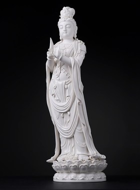 快速发货陶瓷东方r三圣药师佛日光月光菩萨像省级大师陈戴茹