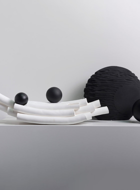 快速发货装饰推荐侘寂风船v形手作摆件陶瓷手工抽象艺术软装饰品