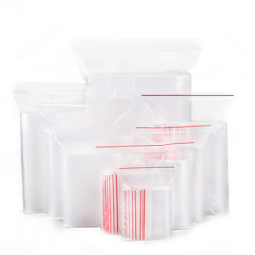 快速发货5号透明袋自封袋11w*16*12丝加厚塑料食品包装袋贴骨密封