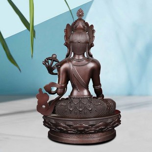 快速发货藏传白度母纯铜佛像摆件迷你小F佛像供居家3寸5寸7寸1尺