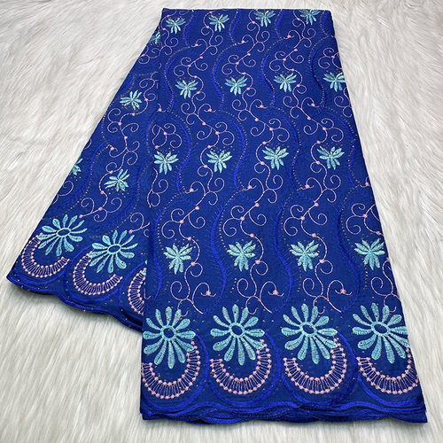 出口非洲布料New lace embroidery Swiss wedding dress cotton