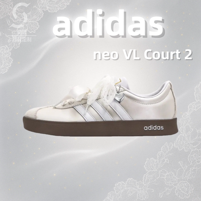 adidas月光圆舞曲蕾丝蝴蝶结板鞋