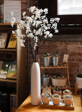 轻奢落地高枝干花花束大束绣球永生干花天然真花客厅装饰网红树枝