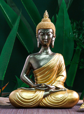 客厅玄关摆设禅意泰国佛像手工艺品小摆件东南亚风格家居装饰摆件