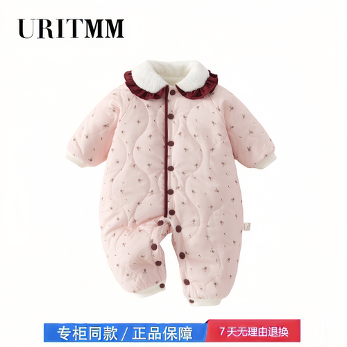 【2折专区】折扣店撤柜  冬季加绒加厚连体衣婴儿冬外穿200g夹棉