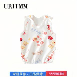 【撤柜专区】品牌专柜 婴儿吊带背心衣服纯棉春秋季男女儿童保暖