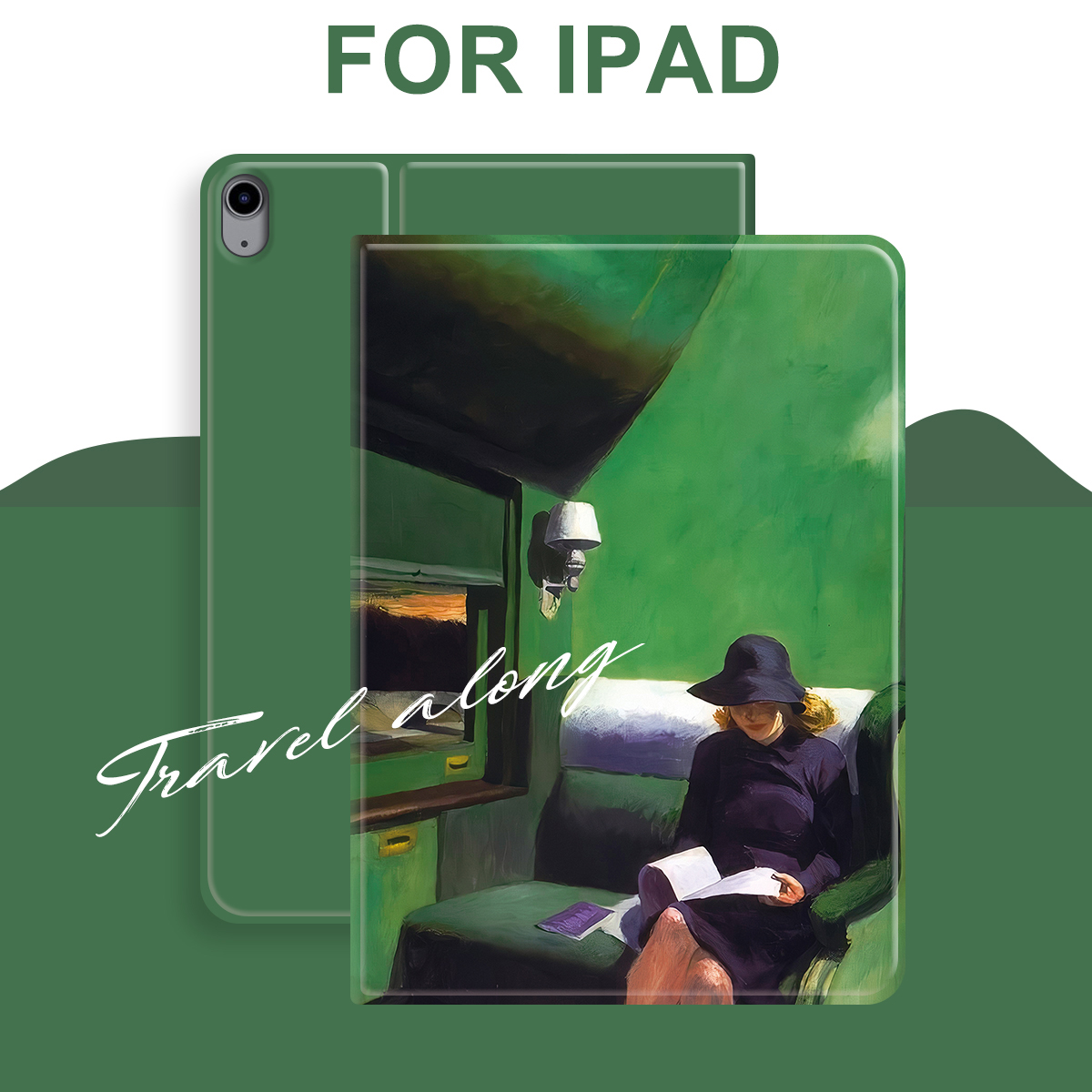 霍普独自旅行春季新款油画保护套