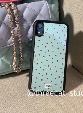 韩国欧尼个性ins淡蓝红色泼墨防摔16e适用于iphone17pro/16promax苹果14/13/12/11手机壳xsmax保护套15黑边