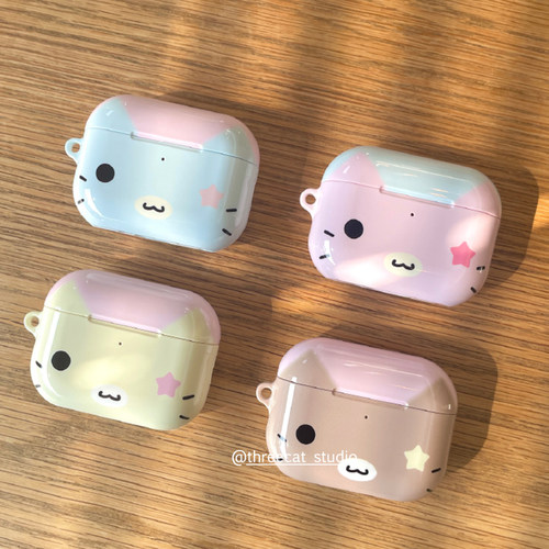 古早治愈可爱马卡龙小奶猫耳机套
