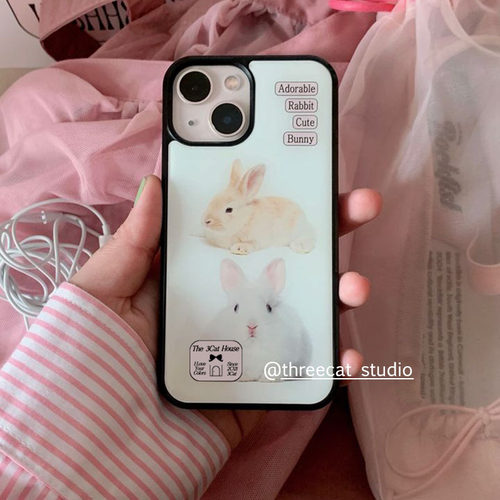 苹果iphone17兔子英文手机壳