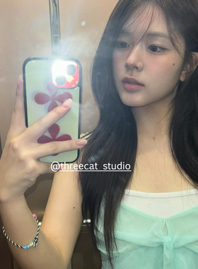 韩系小众ins少女设计艺术家秀菊博主同款适用于iphone17promax/16pro苹果15/14/13手机壳xsmax保护套XR黑边11