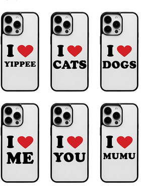 韩ins英文名字专属定制告白情侣款欧尼手机壳适用于iphone17promax/16pro苹果15/14/13/12黑边11保护套Xsmax