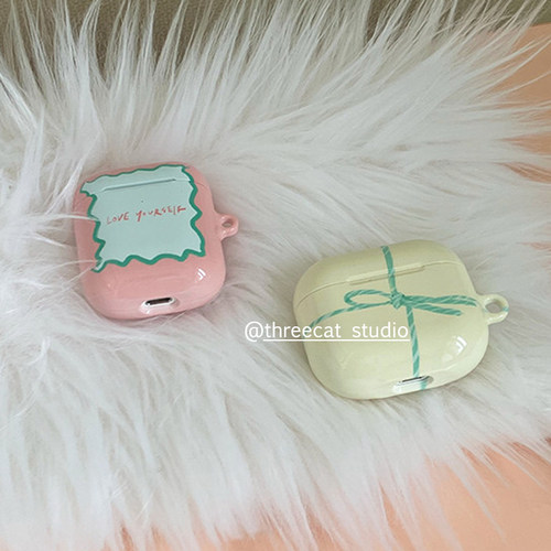 柠檬黄绑带礼品盒airpods4耳机套