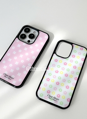 韩系ins小众个性花瓣欧尼博主同款手机壳适用于iphone17promax/16pro苹果15/14/13/12黑边11保护套Xsmax