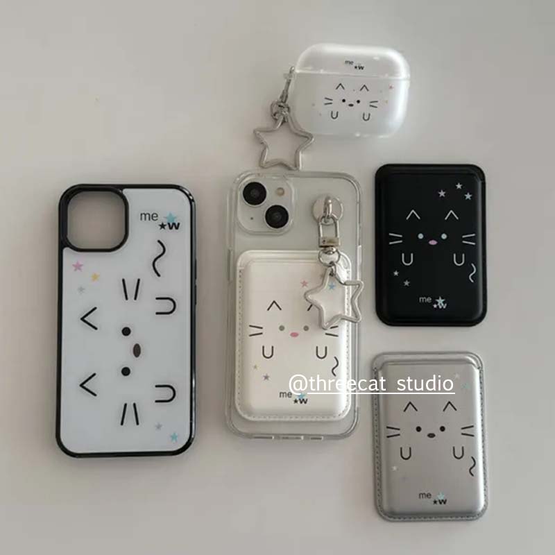 韩国ins猫咪iphone16磁吸手机壳