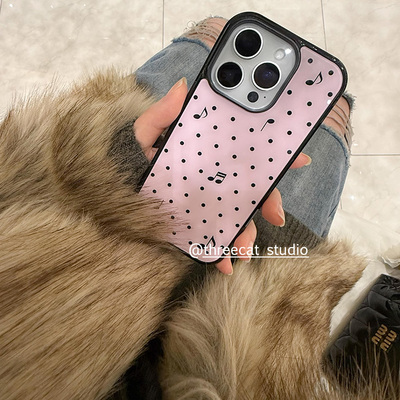 音乐符号波点iphone17手机壳