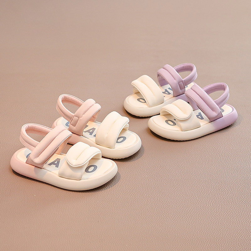 netx kiss女童凉鞋2025夏季新款中大童公主鞋女孩软底运动沙滩鞋