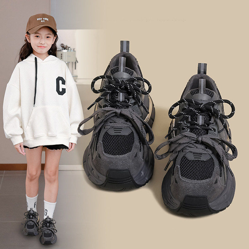 nextMaxM女童运动鞋2025秋冬中大童软底老爹鞋儿童鞋子防滑跑步鞋