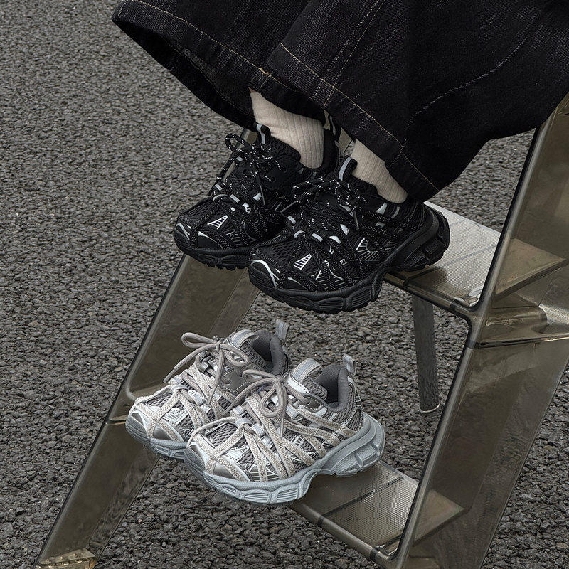 NEXT GJLG 儿童运动鞋2025秋冬新款男女童加绒老爹鞋中大童跑步鞋