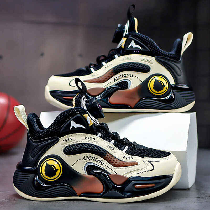 英国MDCW男童运动鞋2025秋季新款中大童儿童篮球鞋网面透气