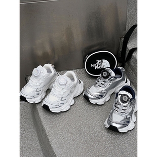 韩国Uamtor儿童运动鞋2025春秋款女童鞋子软底男童透气轻便老爹鞋