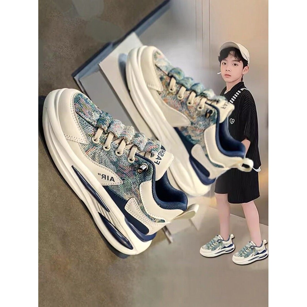 Next inss男童鞋子2025春秋款软底运动鞋儿童透气帆布鞋休闲板鞋