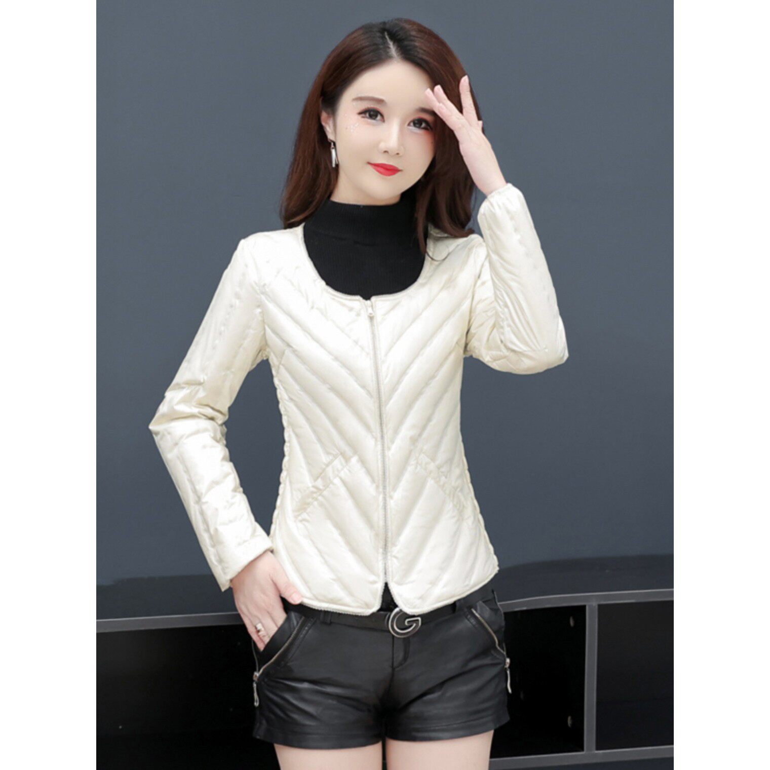 短款羽绒内胆女搭配大衣秋冬修身轻薄内穿打底马甲贴身保暖羽绒服