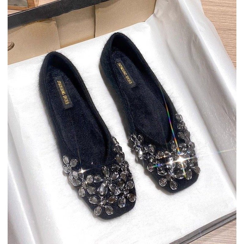 米兰【设计师】Caiem Kaiet?法式平底毛毛鞋女冬外穿新款豆豆鞋,女鞋,雨鞋,淘宝优惠券,粉丝福利购,淘宝优惠卷