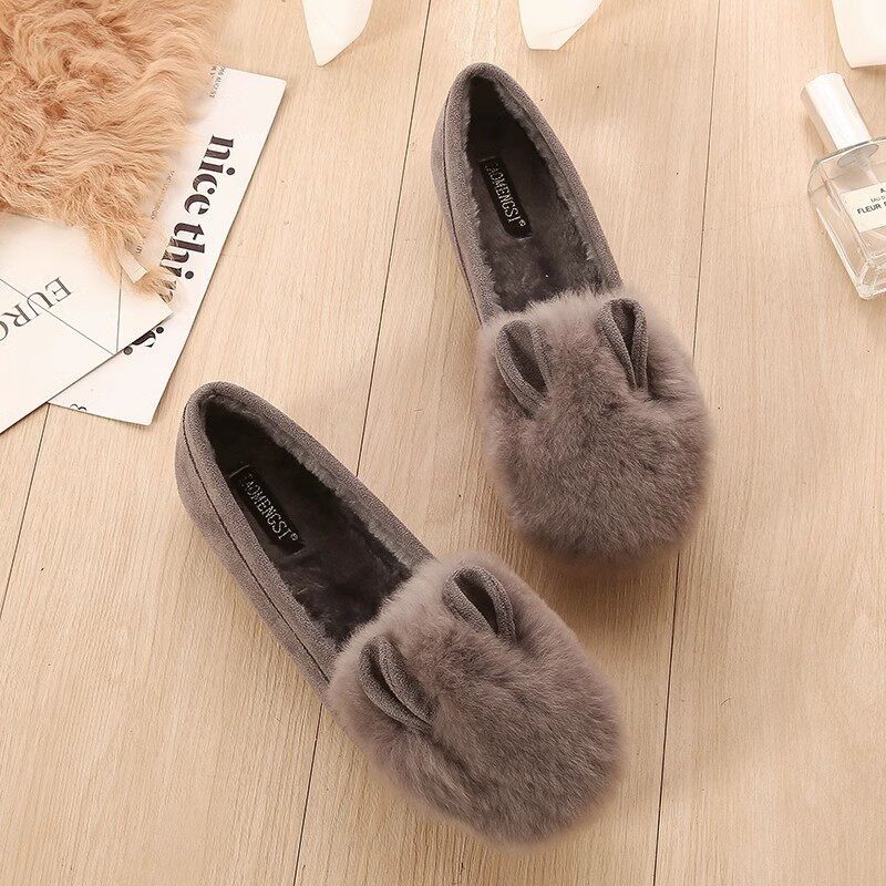 米兰【设计师】Caiem Kaiet?秋冬外穿加绒保暖兔毛厚底毛毛鞋女,女鞋,雨鞋,淘宝优惠券,粉丝福利购,淘宝优惠卷