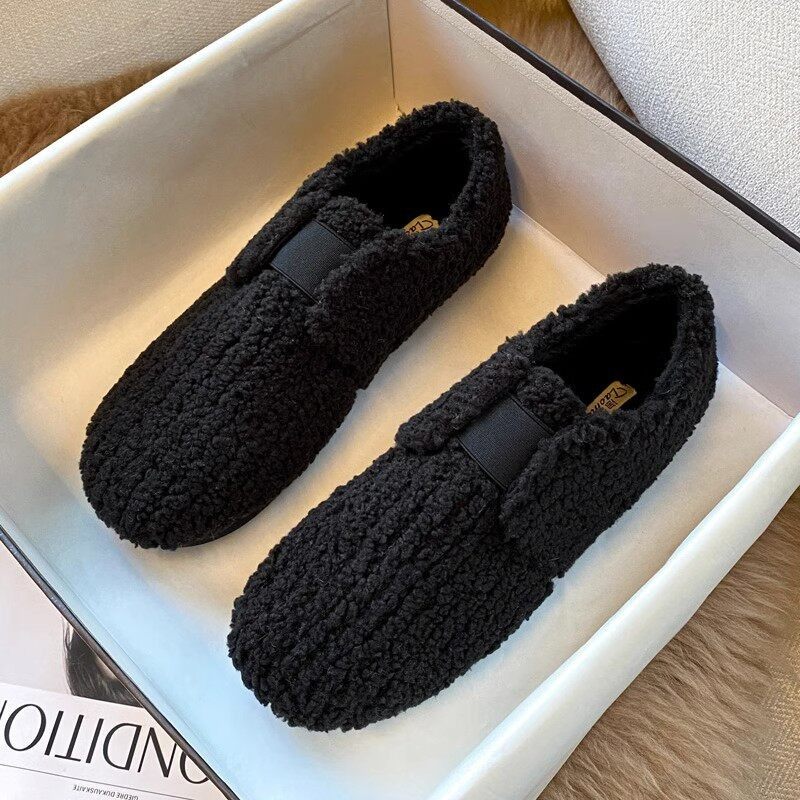 英国【设计师】Catia Seli 外穿平底一脚蹬舒适羊羔毛豆豆鞋女,女鞋,雨鞋,淘宝优惠券,粉丝福利购,淘宝优惠卷