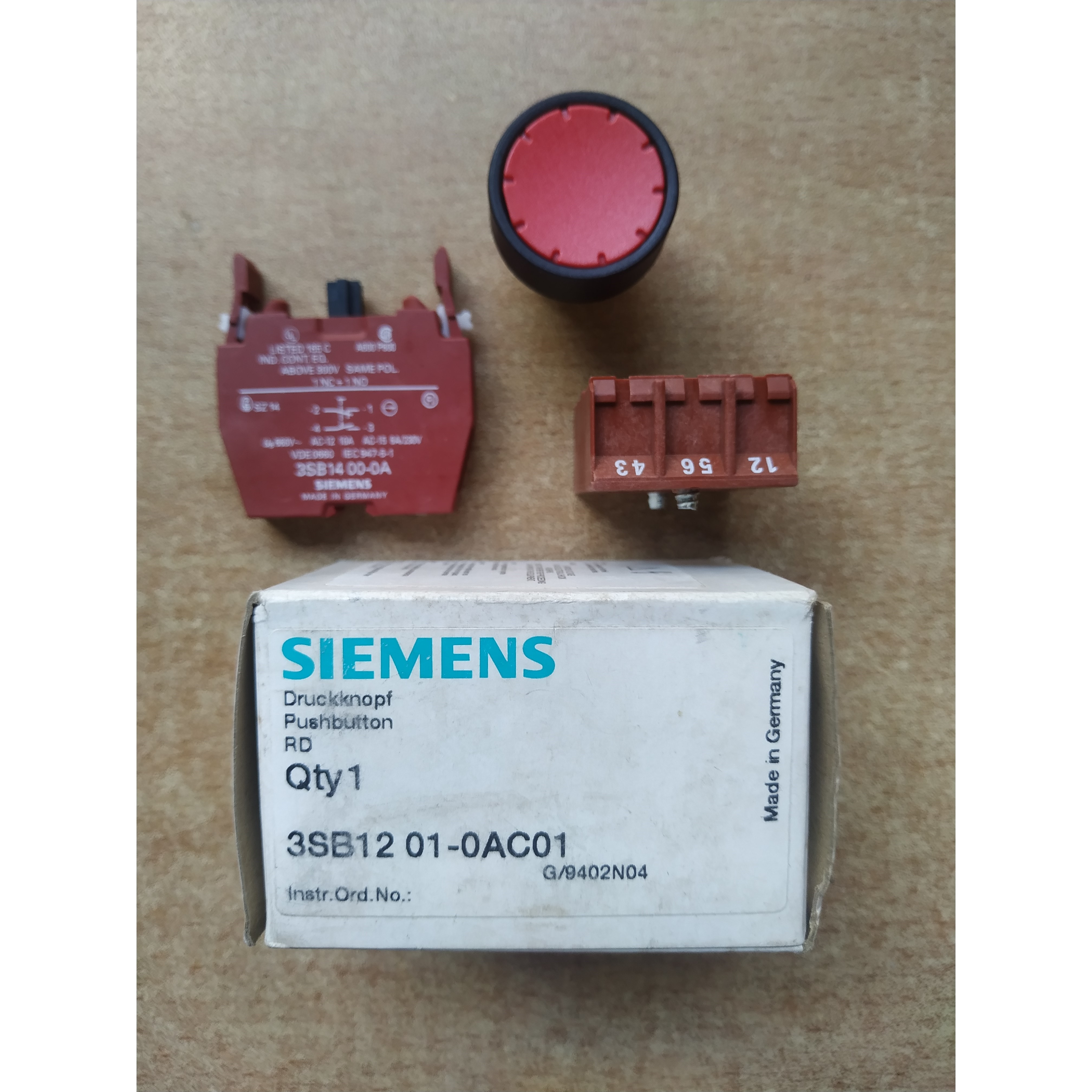 3SB1201-0AC01红色按钮.德国原装进口,