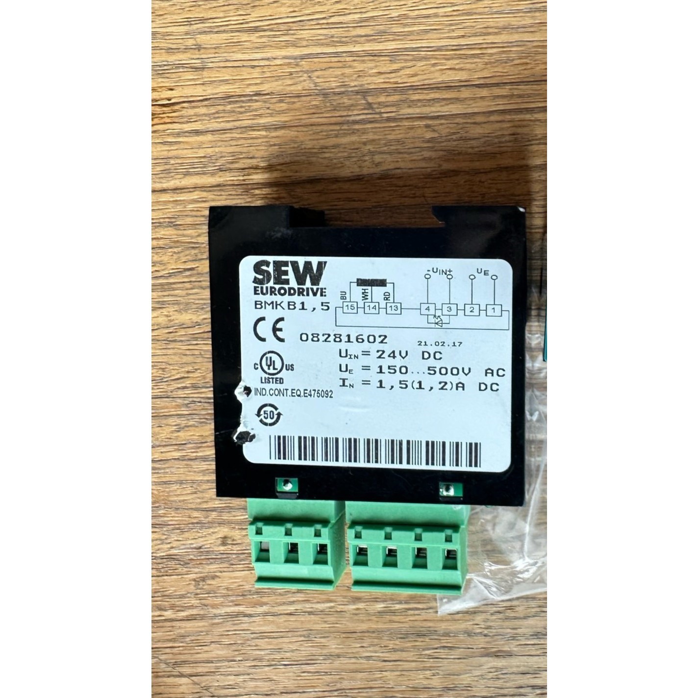 bMKB1.5,货号08281602,SEW变频器整流模块,