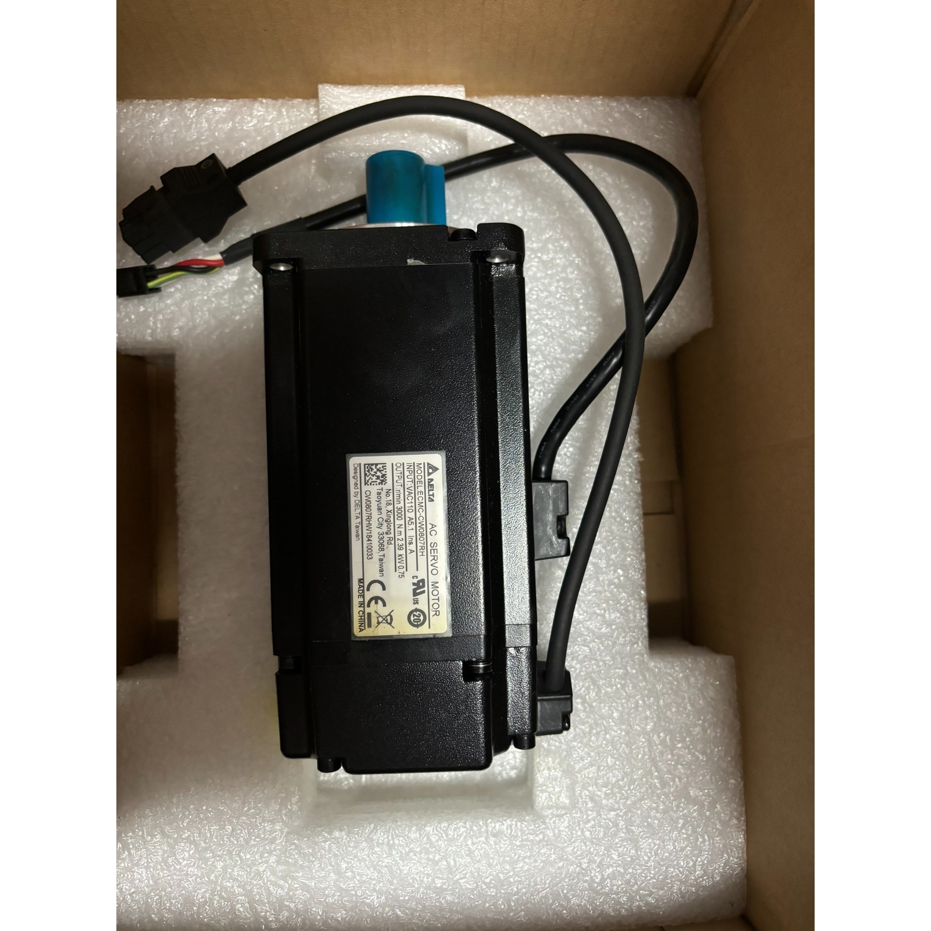 原装台达 ECMC-CW0807RH  750W伺服电机