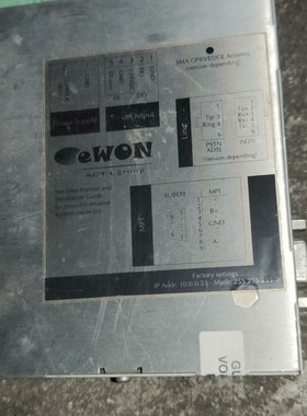 eWON工业级远程连接路由器,拆机品,型号SUBD9,外观成