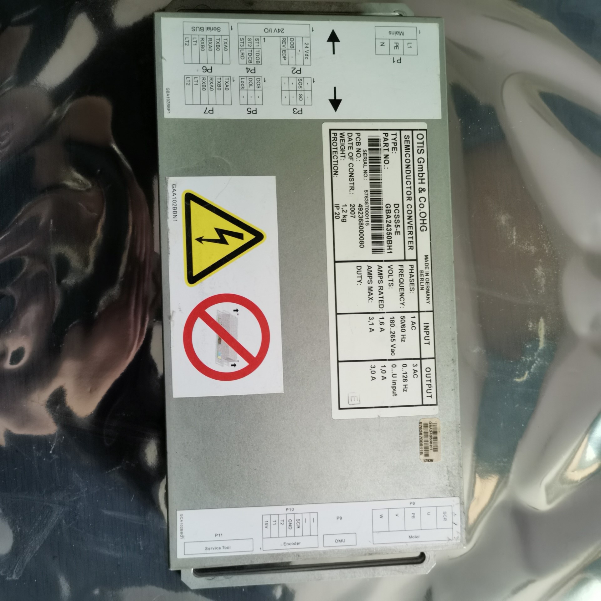 OTIS奥的斯电梯配件DCSS5-E型门机变频器GBA243