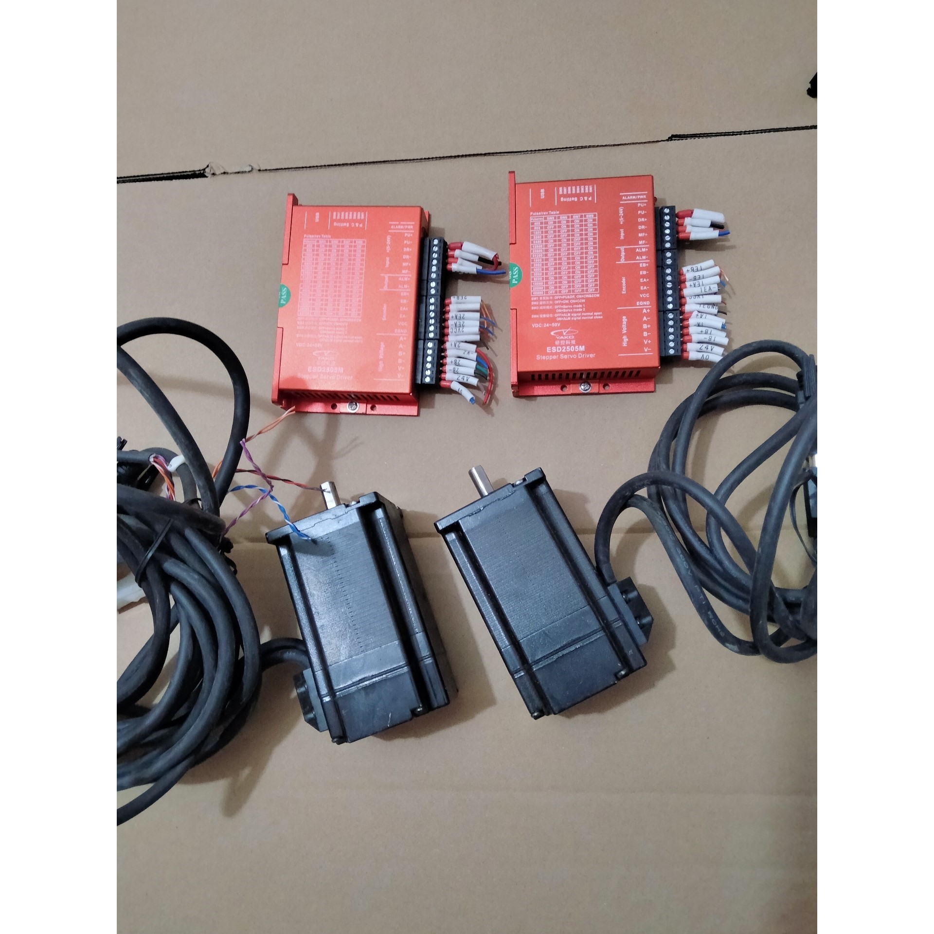 57研控闭环步进,驱动ESD2505M,