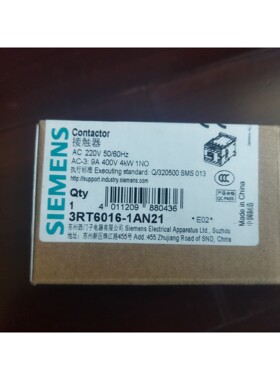 3RT6016-1AN21接触器3RT60161AN2