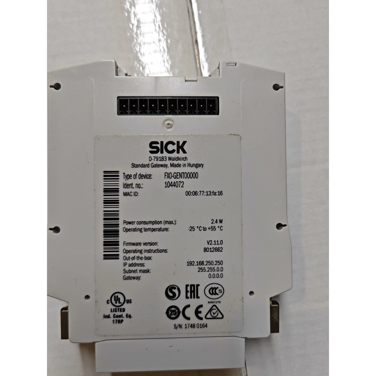 SICK FXO-GENT00000标准网口模块,匈牙利原装