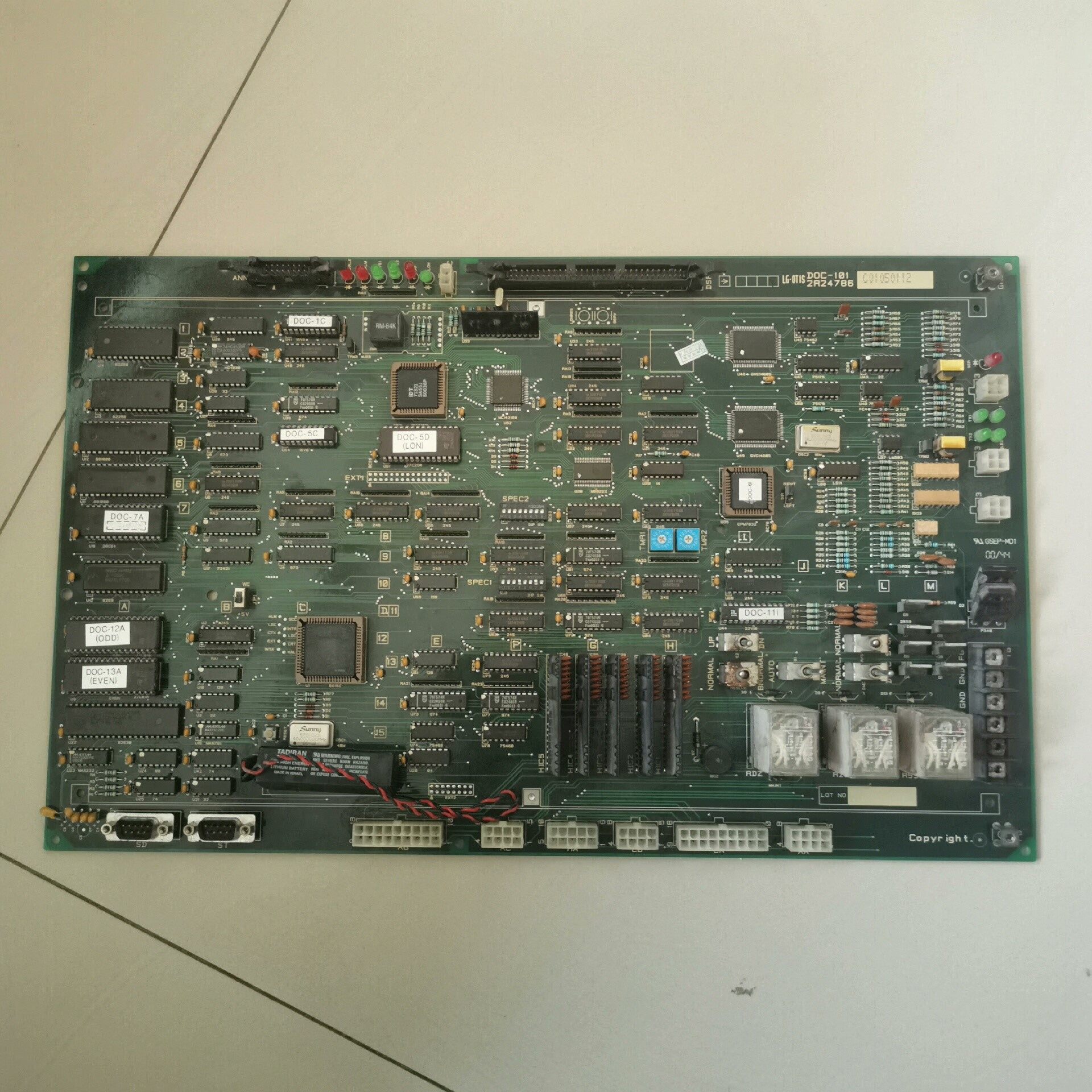 电梯配件LG星玛主板LG.OTIS主板DOC-101 2R2